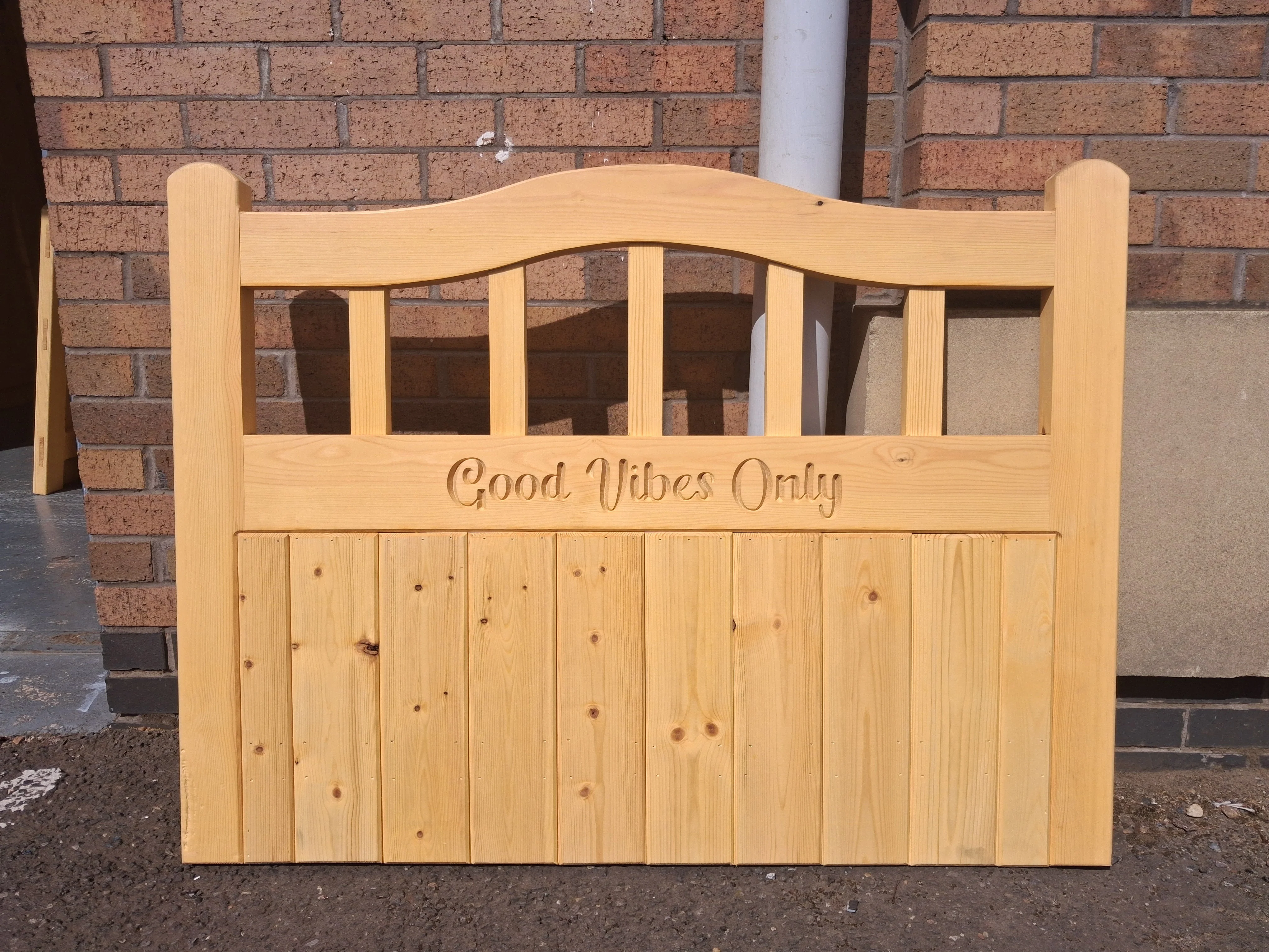 40% off! Wooden Garden Gate - Arched Top Cottage Design